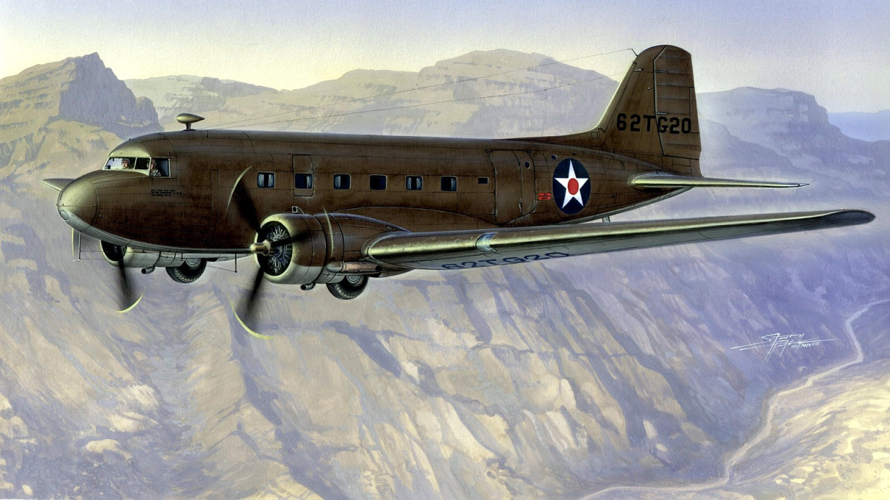 Hajek Stanislav. Военный транспортник C-47 «Dakota». 