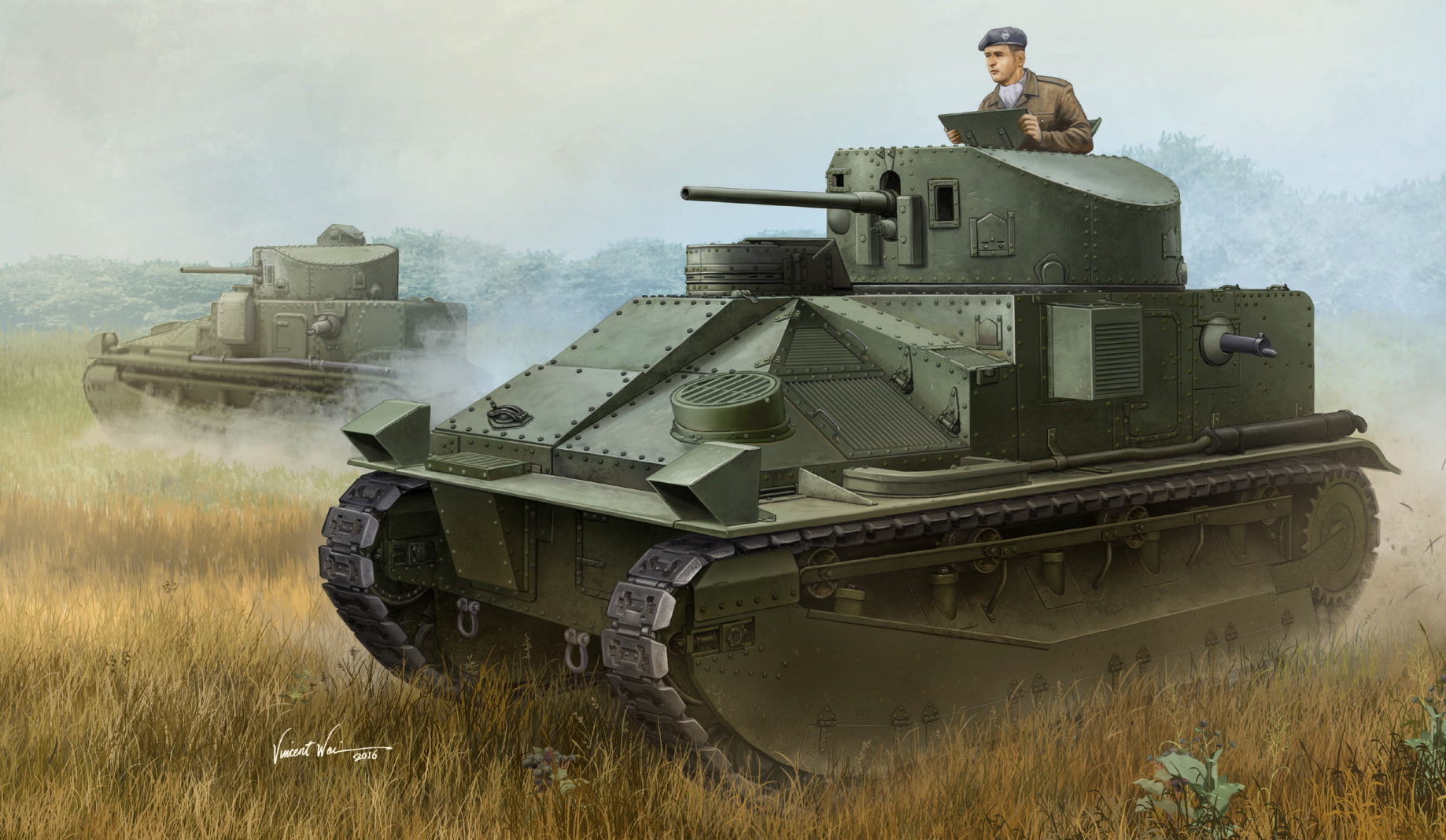 Wai Vincent. Танк Vickers Medium Tank Mk II.
