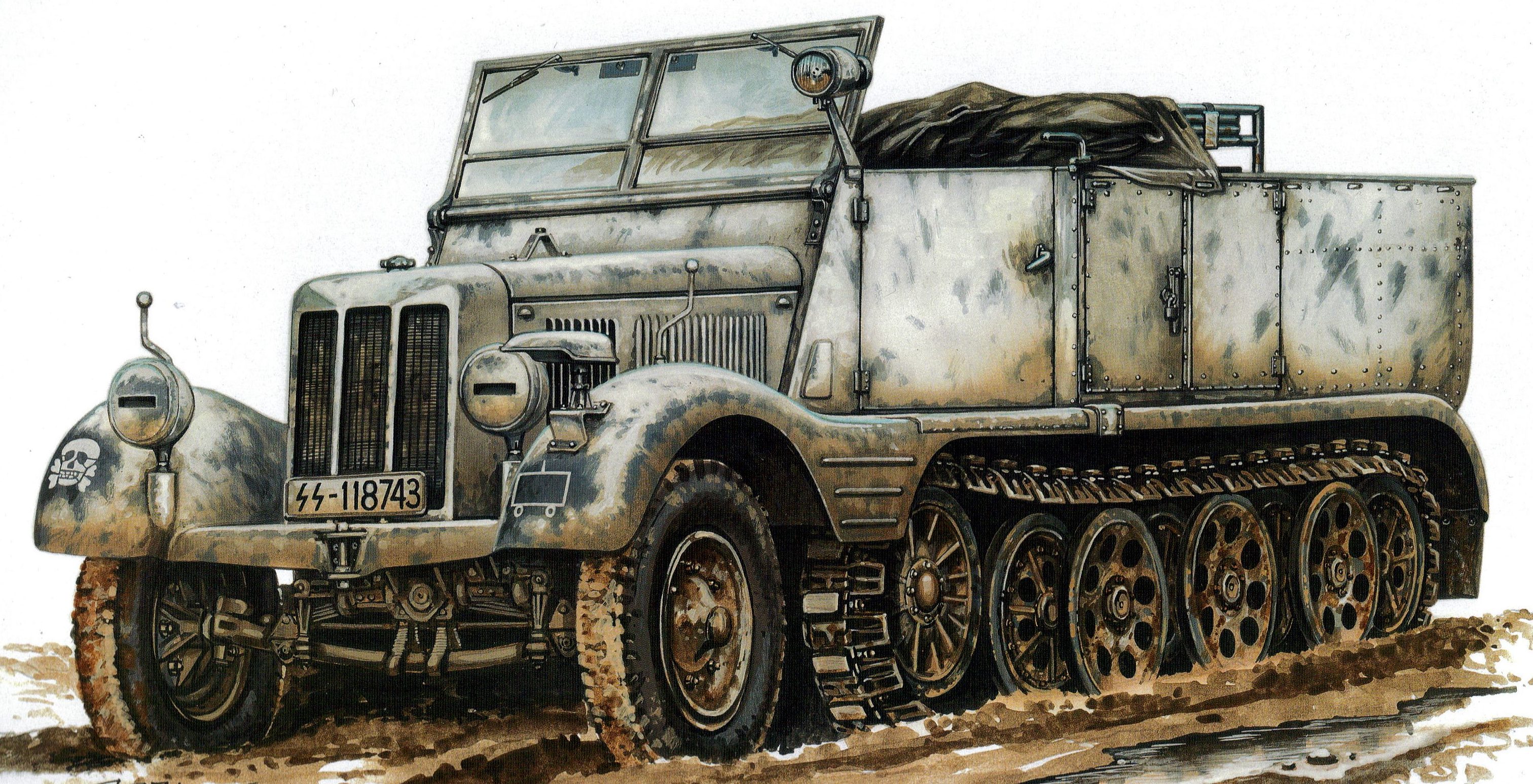 Hajek Stanislav. Полугусеничный грузовик Sd.Kfz. 11.