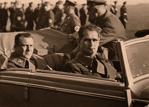Мартин Борман и Рудольф Гесс. 1940 г.