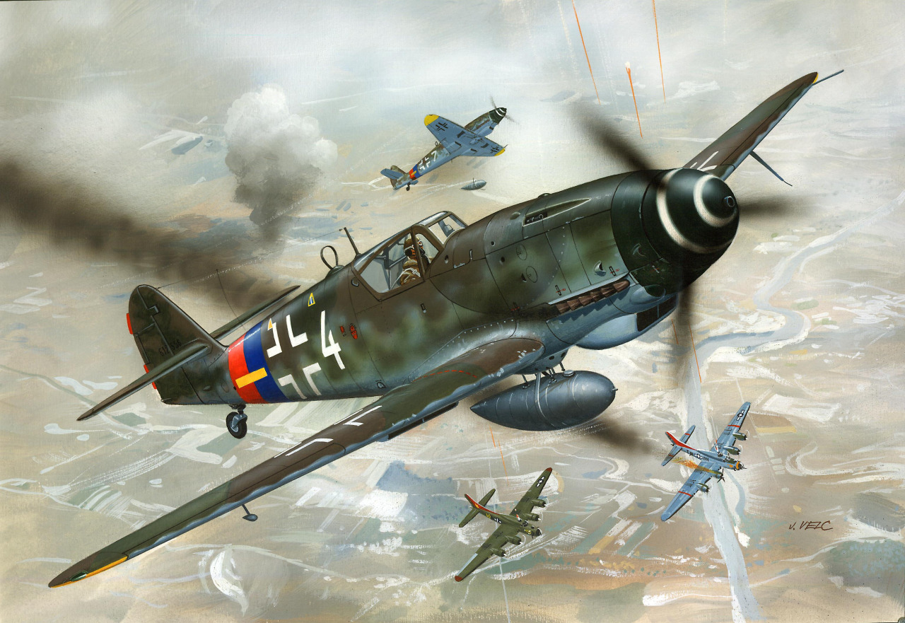 Velc Jaroslav. Истребитель Bf-109.