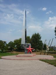 г. Кричев. Обелиск был установлен в 1960 году в память о воинах 132 и 137 стрелковой дивизий 13 армии, 4-й воздушно-десантный корпуса, 6-я стрелковой дивизии и Ленинградского коммунистического батальона, погибшим при обороне города в 1941 году.