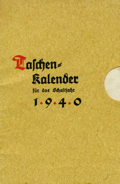 Карманный календарь для високосного года 1940.
