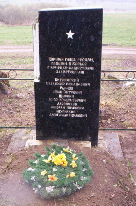 д. Даниловск Мстиславского р-на. Памятник установлен в 1957 году на братской могиле, в которой похоронено 5 советских воинов.