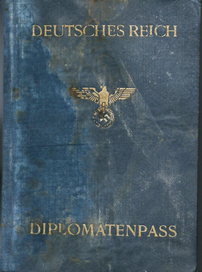 Дипломатические паспорта Германии. 1943 г.