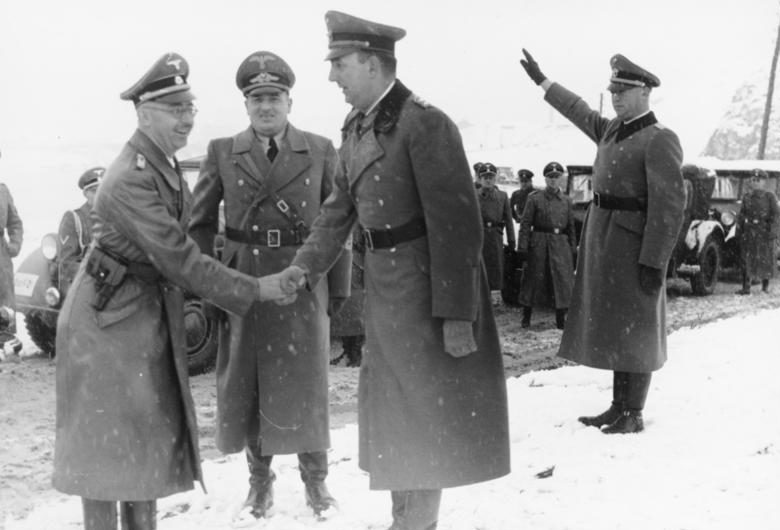 Ганс Франк и Генрих Гиммлер в Кракове. 1939 г.