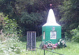 д. Кульшичи Славгородского р-на. Памятник, установленный на братской могиле, воинов, погибших в годы войны. 
