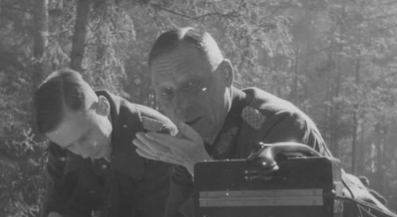 Карл Альмендингер на полевом командном пункте. 1942 г.