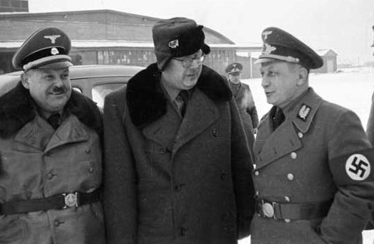 Генрих Лозе, Карл Ценнер и Вильгельм Кубе. Минск. 1942 г.