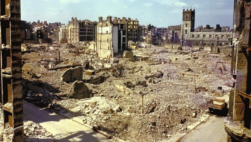 Разрушенный квартал. 7 сентября 1940 г.
