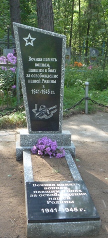 д. Сечихи Кричевского района. Памятник погибшим землякам на сельском кладбище.