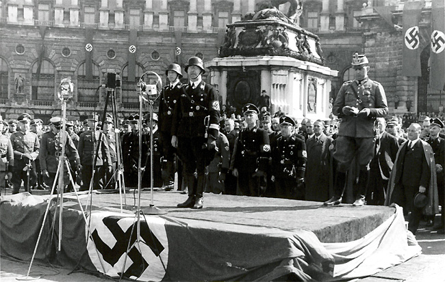 Выступление Генриха Гиммлера. 1938 г. 