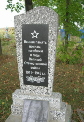 д. Антоновка Чаусского р-на. Братская могила, в которой похоронено 3 воина.