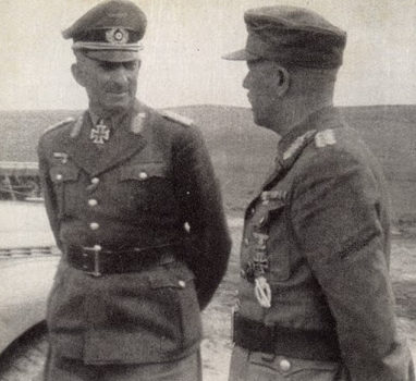 Ганс Юрген Арним и генерал-лейтенант Фридрих Вебер. 1942 г.