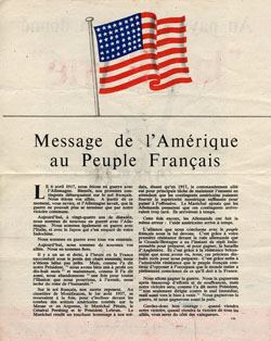 Обращение Америки к народу Франции.