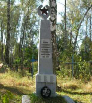 д. Большой Грязивец Чаусского р-на. Братская могила, в которой захоронено 93 воина. 