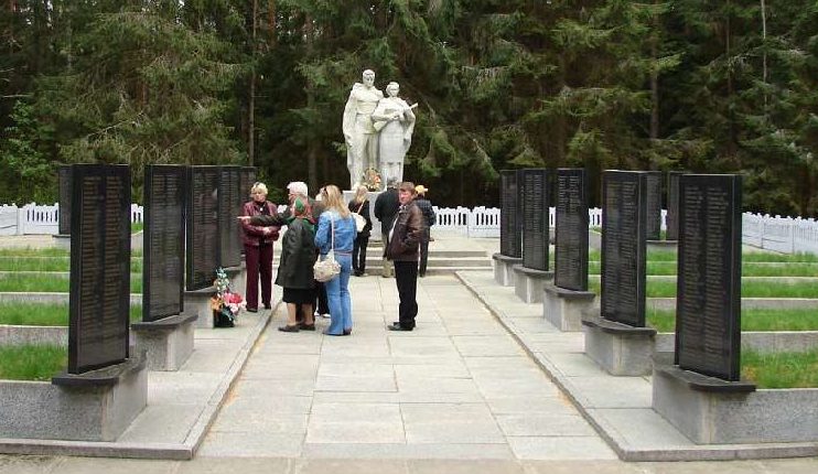 д. Быново Чаусского р-на. Воинское кладбище, где похоронено 214 воинов, в т.ч. 35 неизвестных.