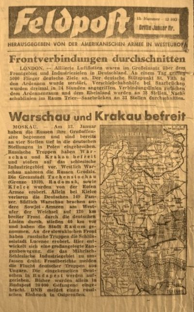 Варшаву и Краков освободили.