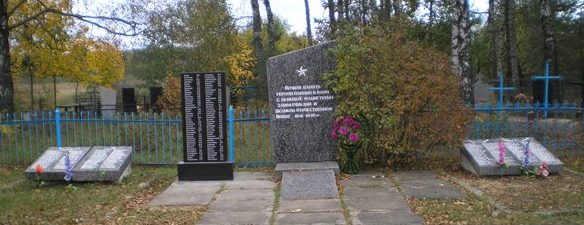 д. Высокое Чаусского р-на. Братская могила, в которой похоронено 708 воинов.
