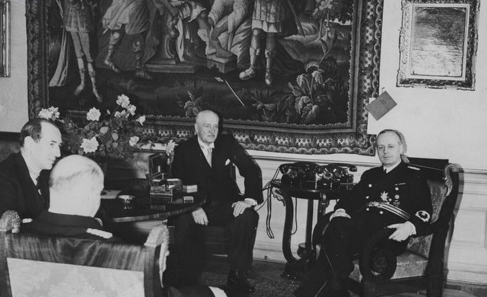 Иоахим Риббентроп, Игнаций Мосцицкий и Юзеф Бек. 1939 г.