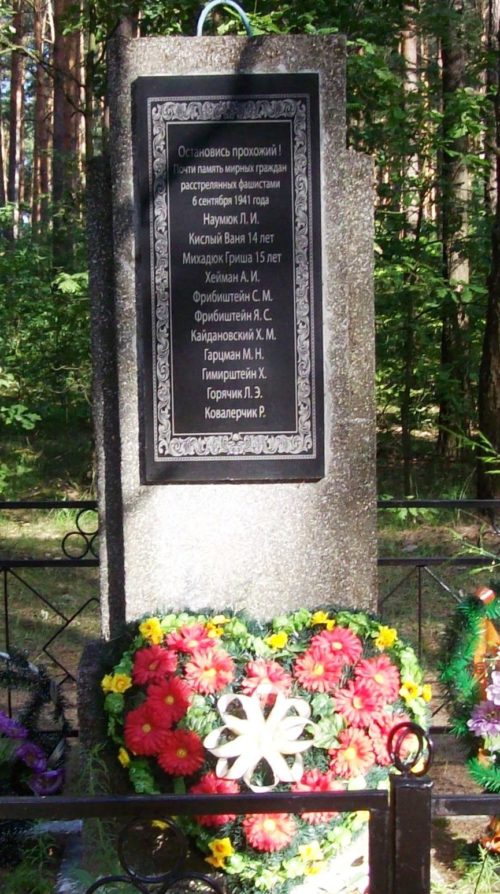 д. Дараганово Осиповичского р-на. Памятник установлен в 1976 году на братской могиле, в которой похоронено 11 советских воина, погибших в сентябре 1941 года.