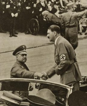 Фриц Заукель и Адольф Гитлер. 1938 г.