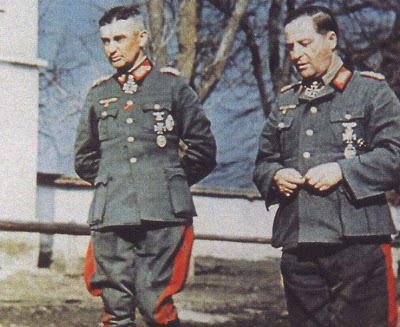 Брейт Герман и Вальтер Модель. Восточный фронт. 1943 г. 