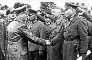 Йоханнес Бласковиц и Адольф Гитлер. 1939 г. 