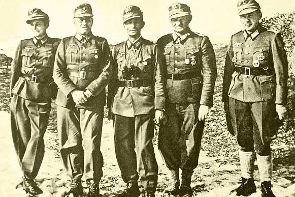 Эдуард Дитль, Фердинанд Шёрнер и Георг Хенгл. Норвегия. 1941 г.