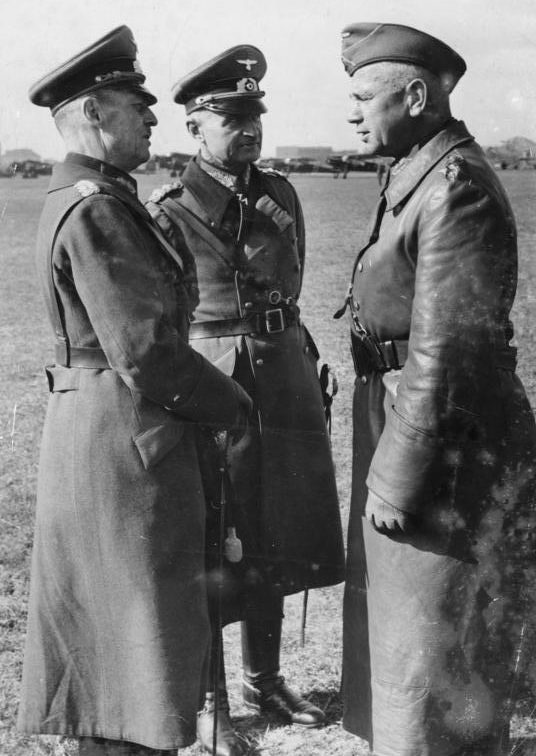 Йоханнес Бласковиц, Герд фон Рундштедт и Вальтер фон Райхенау. Польша. 1939 г. 