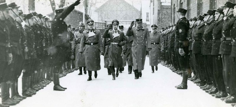 Йозеф Тербовен и Видкун Квислинг. Осло. 1942 г.