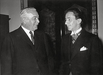 Константин Нейрат и Гвидо Шмидт. 1936 г.