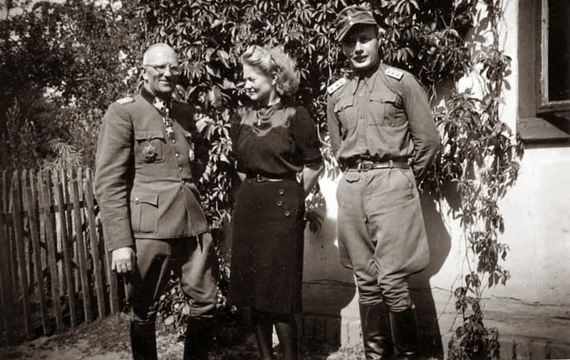 Герберт Гилле, Манфред Скнфелдер и его жена. 1944 г.