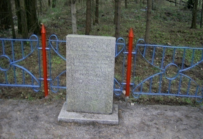 д. Горезна Краснопольского р-на. Памятник, установленный на братской могиле, в которой похоронено 3 советских воина, погибших в 1943 году.
