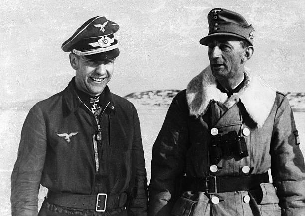 Эдуард Дитль и Карл Уэйзенбергер. Финляндия. 1943 г.