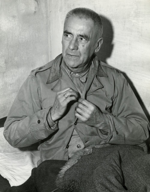 Вильгельм Фрик в Нюрнберской тюрьме. 1945 г.