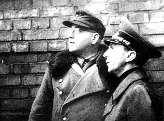 Теодор Буссе во время боев за Берлин. 1945 г.