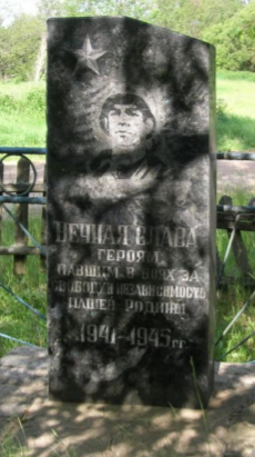 д. Рагодзинка Чаусского р-на. Братская могила на сельском кладбище.