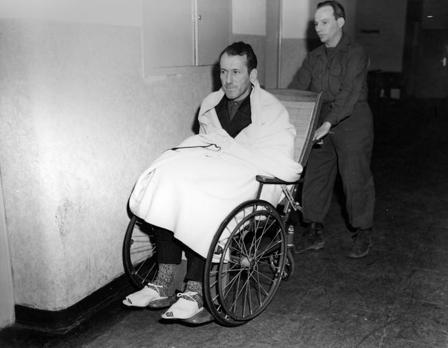 Эрнст Кальтербруннер в Ньюрнбергской тюрьме. 1946 г.
