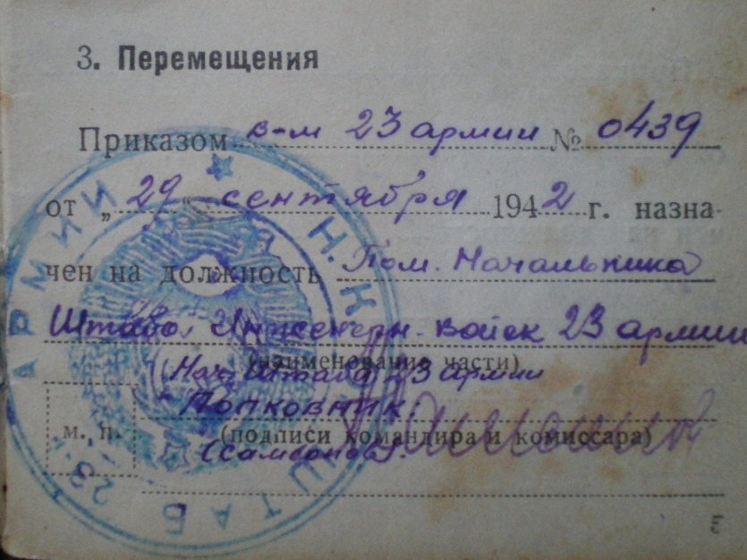 Удостоверение личности начсостава Красной Армии.