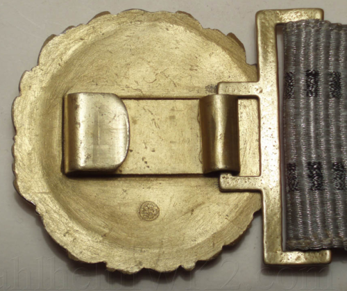 Парадный ремень и золотистая пряжка офицера плавсостава Кригсмарине, диаметром 58 мм.