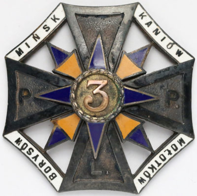 Разновидность офицерского полкового знака 3-го пехотного полка.