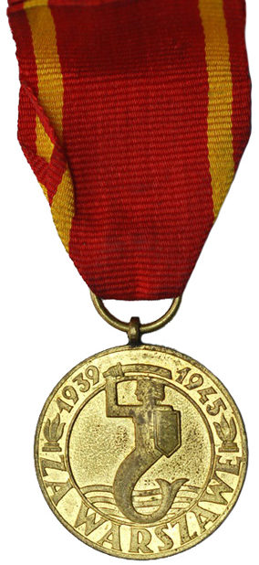 Аверс медали «За Варшаву».
