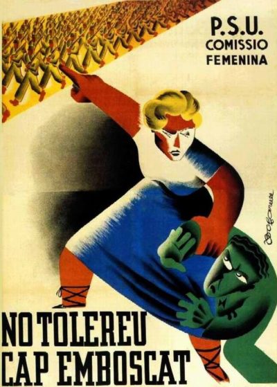Пропагандистские плакаты Испании.