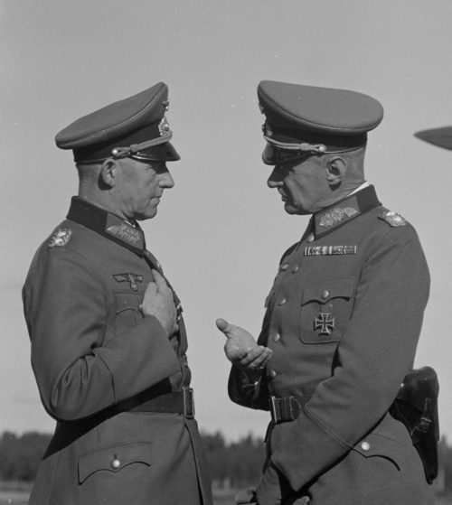 Альфред Йодль и генералом пехоты Вальдемар Эрфурт. 1941 г.