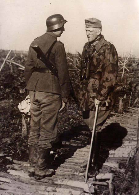 Георг Линдеман на фронте. 1944 г.