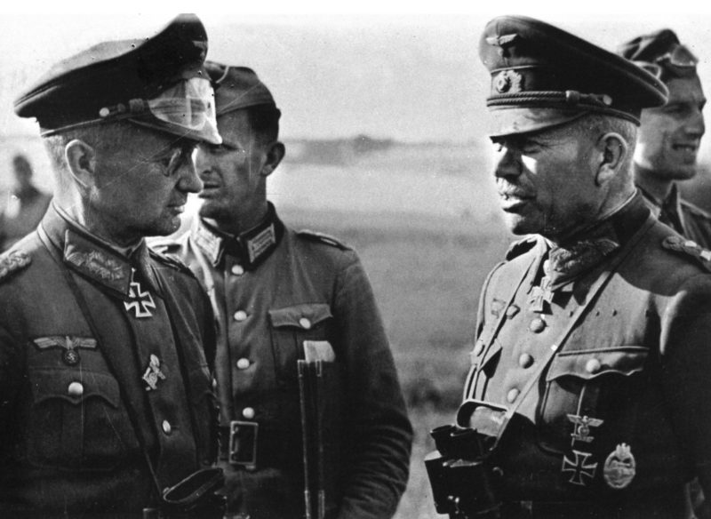 Вальтер Модель, Отто Мориц и Гейнц Гудериан. 1942 г.