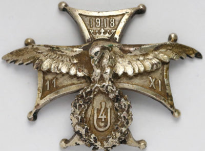 Солдатский полковой знак 4-го уланского полка.