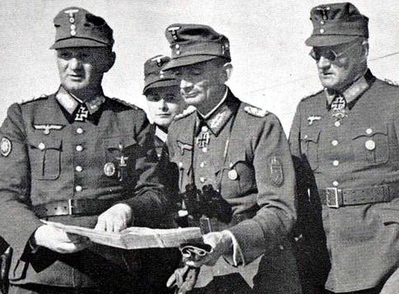 Георг Риттер, Эдуард Диетл и Фердинанд Шорнер. 1943 г.