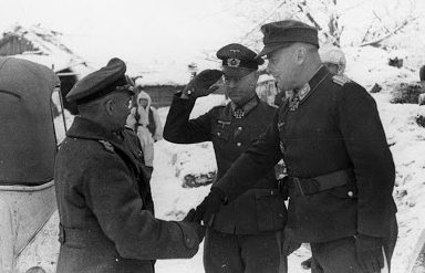 Вальтер Модель, Оскар Боидж и Ричард Хайдрич. 1942 г.